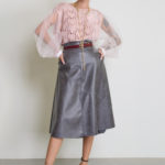 Jupe longue simili cuir