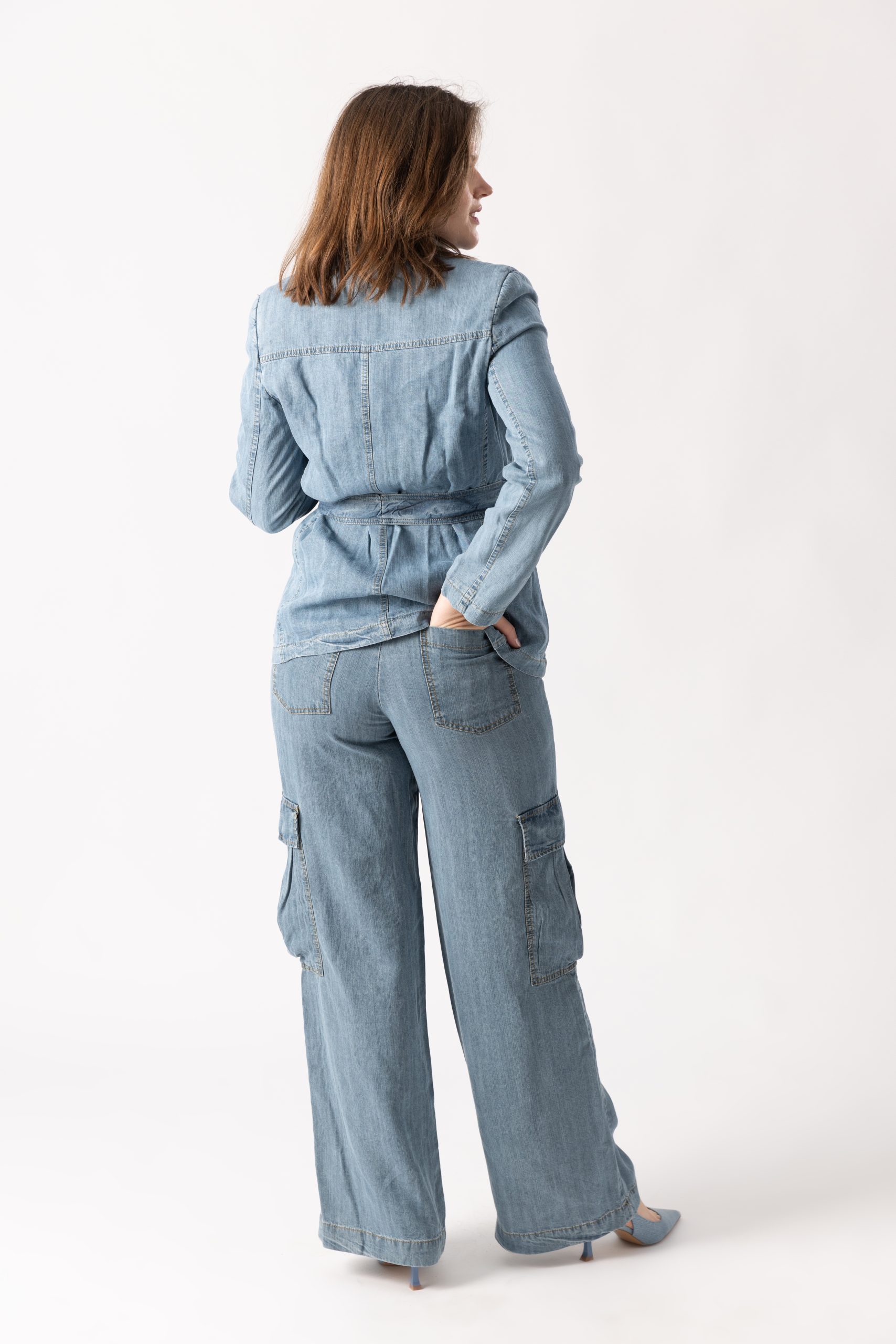 Pantalon jean cargo en denim