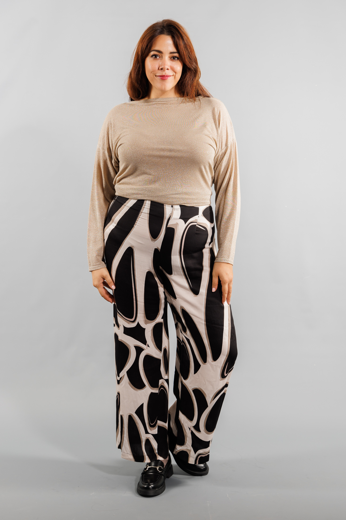 Pantalon chic en viscose Grande Taille