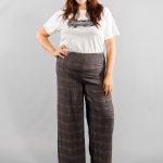 Pantalon palazzo grande taille