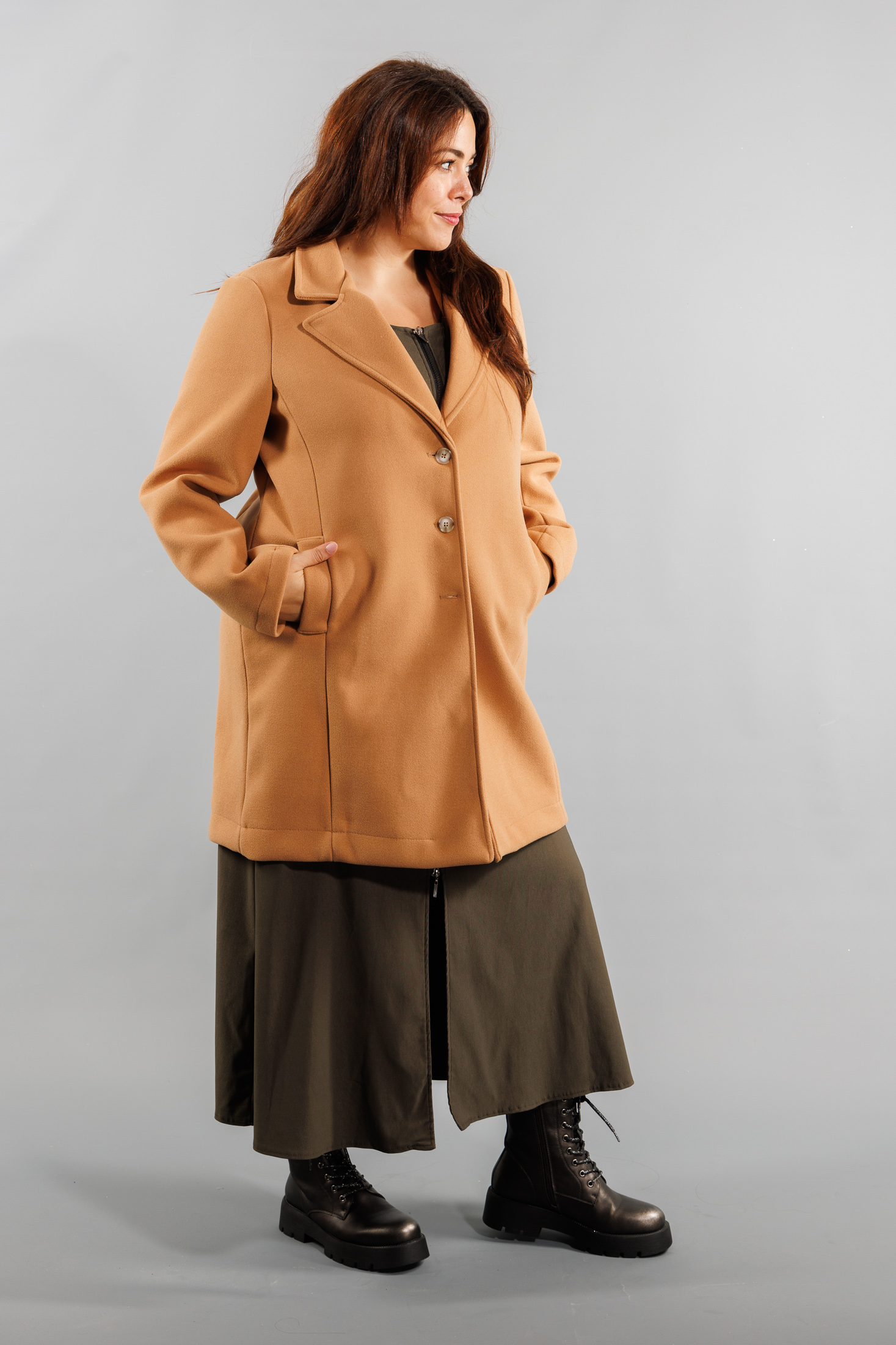 Manteau mi-long Grande Taille