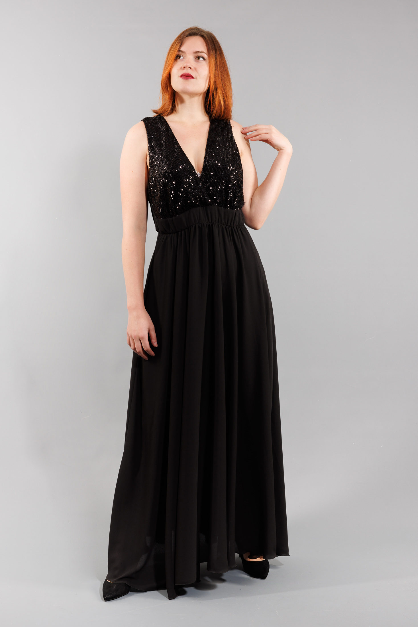 Robe longue noire