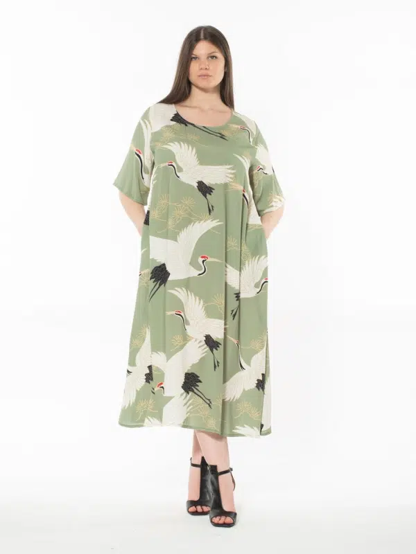 robe à motifs en viscose