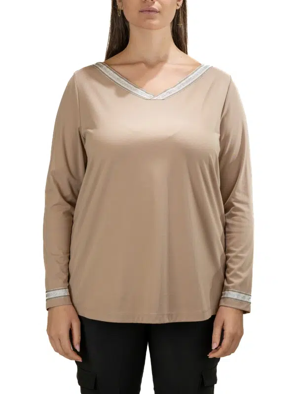 T-shirt à col en v